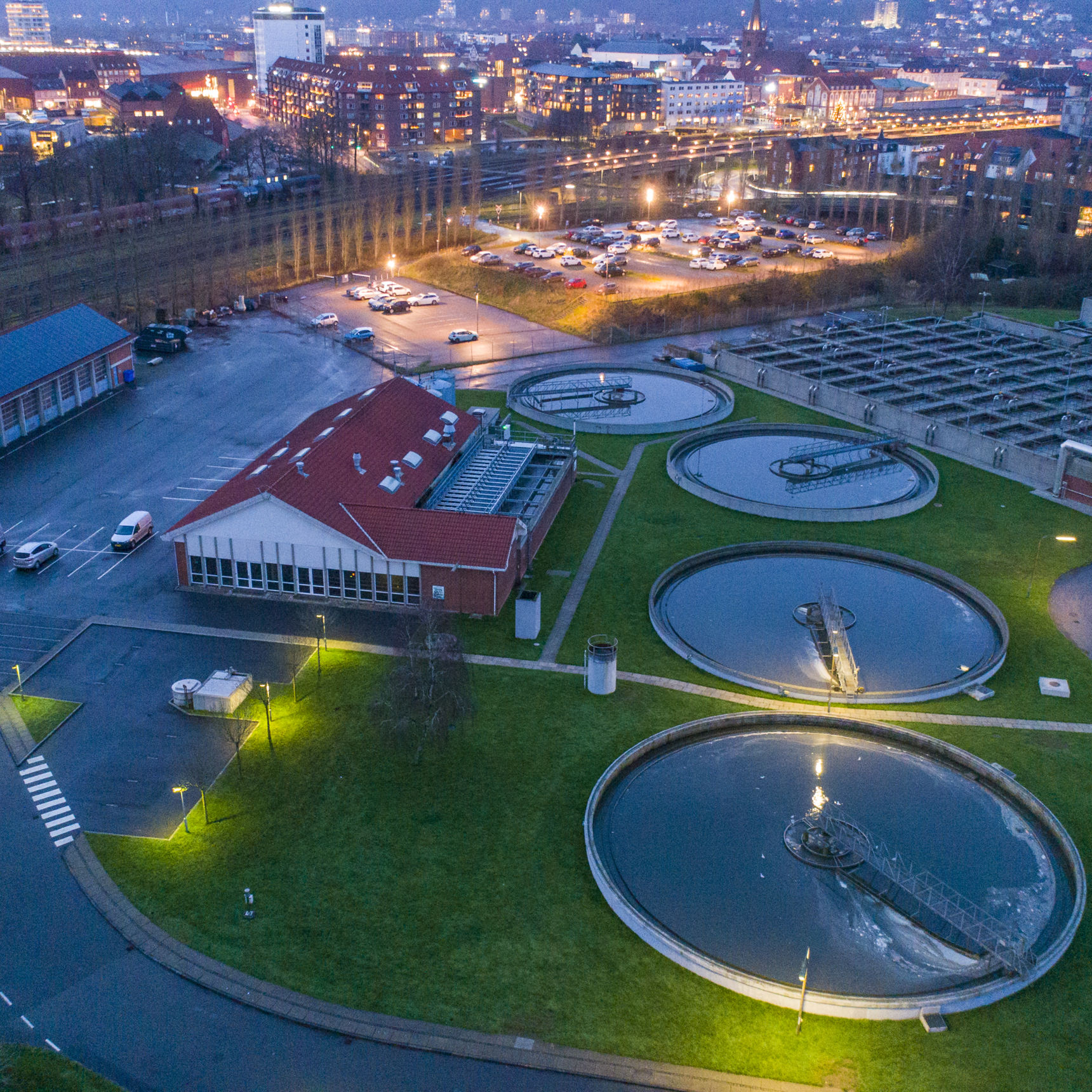 Vejle Spildevand set fra oven