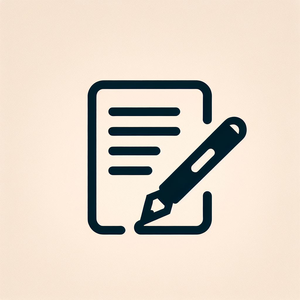 AI genereret billede af et dokument, der underskrives